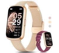 Sanorum Women's Smartwatch, 1.47 Inch Fitness Watch, Heart Rate Monitor, SpO2 Sleep Monitor, 24 Sports Modes, Activity Tracker, Message, Whatsapp, Menstrual Cycle, Pedometer, Sports Watch, Waterproof