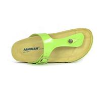 Sanosan Geneve Lacquered Green Womens Designer Thong Sandals (Numeric_5)
