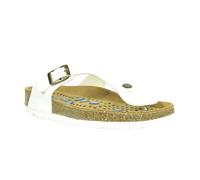 Sanosan Siete Lunas Geneve Womens White Designer Thong Sandals (3 UK)