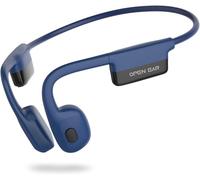SANOTO Bone Conduction Headphones, Bluetooth 5.3, Bone Conduction with 8H Battery Life, Wireless Bluetooth Headphones with Dual Microphone (Dark blue)
