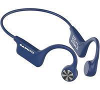 SANOTO Bone Conduction Headphones, Open Ear Headphones IPX5 Sweatproof Bluetooth 5.3, Sports Headphones for Runners Bicycle Cycling Fitness Running headphones Blue