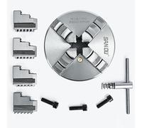 SANOU 4 Jaw Self-Centering Chuck - 100mm Mini Metal Lathe Scroll Chuck