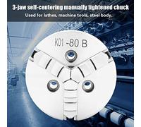 SANOU K01 80B Premium High 3 Jaw Manual Self Centering Lathe Chuck