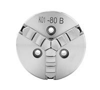 SANOU K01-80B Self Centering Lathe Chuck 3-Jaw Manual High Clamping Tool for Metal Lathe Workers 80mm Diameter