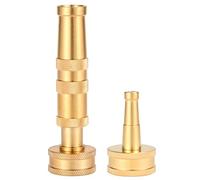 Sanpaint,Solid Brass Heavy Duty Adjustable Twist Hose Nozzle Jet Sweeper Nozzle
