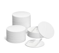 sanpopo 100 Pieces NTAG215 NFC Tags Blank White Card NFC Stickers NFC Coin Cards Compatible with TagMo and Amiibo with Adhesive Back for Easy Fixing
