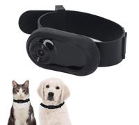 Sanpyl Pet Collar Camera, 1080P HD 120 Degree Wide Angle Small Dog Cat Action Camera with Video Records,No Needed,Mini Camera for Cats Dogs Indoors/Outdoors - only 0.77 Ounces!, Black