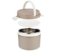 SANQIAHOME 1200ml stainless steel insulated lunch box,Leak Resistan,brown