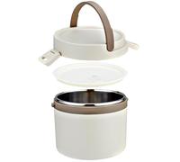 SANQIAHOME 1200ml stainless steel insulated lunch box,Leak Resistant,white