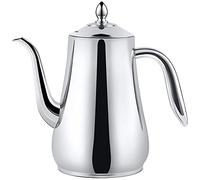 SANQIAHOME 18/8 Stainless Steel Teapot with Strainer Infuser Filter 61Oz(1.75 litres) 5-7 Cups, Tea Pot to Brew Loose Leaf and Tea Bags, Coffee Servers Cold Water Pitcher Tea Maker
