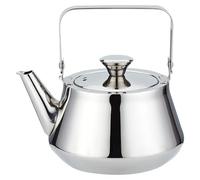 SANQIAHOME NJG 42oz(1.2 litres) 4-5 Cups Stainless Steel Teapot with Infuser A Modern, Minimalist Style，Good Pour to Brew Loose Leaf Tea Metal Teapot