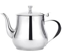 SANQIAHOME OZ-12 Stainless Steel Teapot,12.6oz(0.36Litres),1 Cups,Easy Pour Tea Pot,Mirror Polished Easy to Clean, Silver