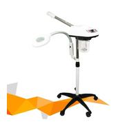 Sanqiao 2 in 1 Professional Facial Steamer with 5X Magnifying Lamp, Height Adjustabl, Suitable for Salon SPA Face Care, White