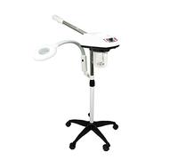 Sanqiao 2 in 1 Professional Facial Steamer with 5X Magnifying Lamp, Height Adjustabl, Suitable for Salon SPA Face Care, White