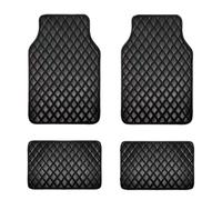 SANQIUTOU 4PCS Car Mats Floor for Audi Q3 Sportback F3 I 2019-2024, Carpet AntiSlip Backing Waterproof All-Weather Car Interior Accessory PU Leather Mat Set,Black