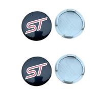 SANQIUTOU 4Pcs Hub Centre Caps for Ford Mondeo Mustang Focus Fiesta ST 54MM, Wheel Hub Caps Waterproof DustProof Anti Rust Emblems Wheel Caps Car Accessories,Red