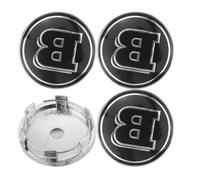 SANQIUTOU 4Pcs Hub Centre Caps for Smart Brabus 60mm,Wheel Hub Caps Waterproof DustProof Anti Rust Emblems Wheel Caps Car Accessories