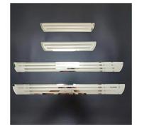 SANQIUTOU Car Door Sill Protector Strips for Micra K14 2016-2021 2022 2023, Sticker Trim Non Slip Anti Scratch Stainless Steel Material, 4 Pcs