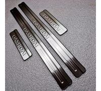 SANQIUTOU Car Door Sill Protector Strips for Nissan Qashqai J10 / J11 2016-2019 2020, Sticker Trim Non Slip Anti Scratch Stainless Steel Material, 4 Pcs