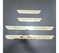 SANQIUTOU Car Door Sill Protector Strips for VW Caddy 3 (III) Year of Manufacture 2004-2014 2015, Sticker Trim Non Slip Anti Scratch Stainless Steel Material, 4 Pcs