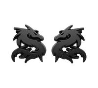 SANQIUTOU Car Emblem Decal Badge for SsangYong Tivoli Bj. ab 2015, Front Grille Bumper Rear Trunk Emblem Sticker, Decals Decorations, Grille Logo,Black