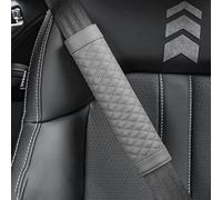 SANQIUTOU Car Seat Belt Pads Cover for Hyundai i10 2019-2024 Comfortable Car Accessories for Long Trips Strap Shoulder Cushion, Pack Of 2,Grey