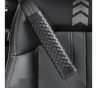 SANQIUTOU Car Seat Belt Pads Cover for Hyundai i10 2019-2024 Comfortable Car Accessories for Long Trips Strap Shoulder Cushion, Pack Of 2,Black