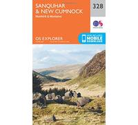 Explorer 328 Sanquhar & New Cumnock Map With Digital Version, Orange One Size