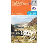 Sanquhar & New Cumnock Map | Weatherproof | Muirkirk & Moniaive | Ordnance Survey | OS Explorer Active Map 328 | Scotland | Walks | Hiking | Maps | Adventure
