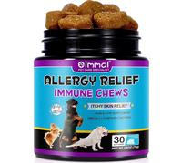 Sanrik Dog Allergy Relief Chews, Allergy Tablets for Dogs, Itch Remedies for Dogs with 30 pcs, Dog Anti Itchy Skin Relief, Immunity Treats for All Dogs