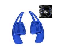 SANRILY Blue Steering Wheel Shift Paddle Gear Shifter Extension for Audi Q7 R8 A6 S5 A4 B9 A5 Q2 S3 S4 TT TTS 2016 2017 2018 Replacement Kit CNC Billet Aluminum Sport Shift Paddles Shifters