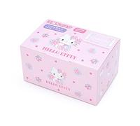 Sanrio 186775 Sanrio Hello Kitty, Non-Woven Mask, 3D Size, For Kids, 30 Pieces, Box Hello Kitty, Pleated Type, Individually Packaged, Gentle on the Ears, Nose Fitter, Character