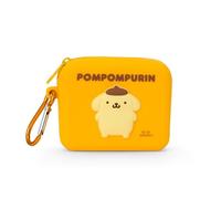 Sanrio 357766 Silicone Mini Pouch, Pompompurin, Small Items, Cosmetic Pouch, Coin Purse