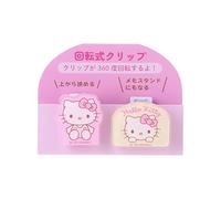 Sanrio 430561 Rotating Clip Set of 2 Hello Kitty 360 Degree Rotation Memo Stand