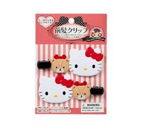 Sanrio 612952 Long Bangs Clip, Hello Kitty ABS Resin, Right and Left Facing Set, Makeup, Facial Wash