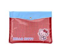 Sanrio 642754 Clear Flat Case, Hello Kitty PVC, Laminated Cotton, A5 Size, Recommended Age: 3 years and up