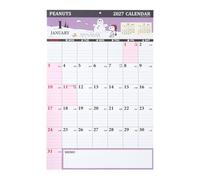 Sanrio 921823 Writing Calendar, 2027, Snoopy Wall Type