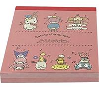 Sanrio Characters Mini Block Notepad Small Size Memo Pad Paper 2design 100sheets Japan (Vertical Nice feel)