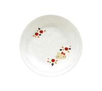 Sanrio Hello Kitty 364133 Plate, 5-inch Plate, 6.3 inches (16 cm), Microwave, Dishwasher Safe, Dish Goods, Miscellaneous Goods, Flower Apple, Made in Japan