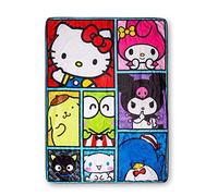 Sanrio Hello Kitty And Friends Oversized Sherpa Fleece Throw Blanket | 54 x 72 Inches