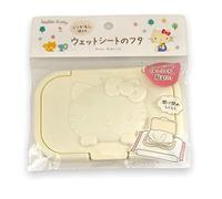 Sanrio Hello Kitty Baby Wet Paper Wet Tissue Wipe Holder (White, 1 count, Reusable, Unscented, Fragrance Free, Canister, Baby care, Hygienic Cleansing)