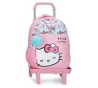 Sanrio Hello Kitty Bows School Backpack with Car 15.6" Inches Pink 28x42x14 cm PVC