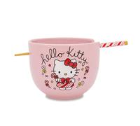 Sanrio Hello Kitty Holiday 20-Ounce Ceramic Ramen Bowl and Chopstick Set