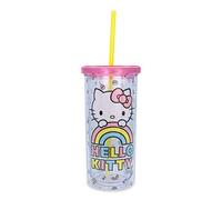 Sanrio Hello Kitty Pastel Rainbow Carnival Cup With Lid | Holds 20 Ounces