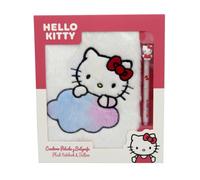 SANRIO HELLO KITTY PLUSH NOTEBOOK & BALL PEN SET