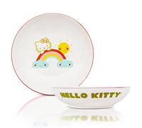 Sanrio Hello Kitty Rainbow 9-Inch Ceramic Coupe Dinner Bowl