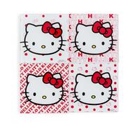 Sanrio Hello Kitty Red Bow Glass Coasters | Set of 4