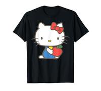 Sanrio Hello Kitty Retro T-Shirt - Unisex Adult - Black - S - Short Sleeve - Club Collar - Retro Kawaii - Novelty - Cotton Polyester - Machine Wash