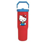 Sanrio Hello Kitty (Sitting) 30oz/850ml Pitcher with Handle & Lid, Official Licensed Drinkware, Premium Hydration Jug for Kawaii Fans, School, Gym, Travel & Everyday Use