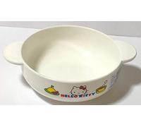 Sanrio Hello Kitty Soup Cup 14 × 4 × 10.5 cm 230ml with handles Microwave OK Dinnerware Saucers Kitchen (Blue)